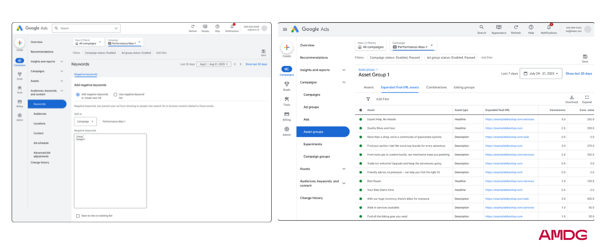 Новые функции Performance Max в Google Ads